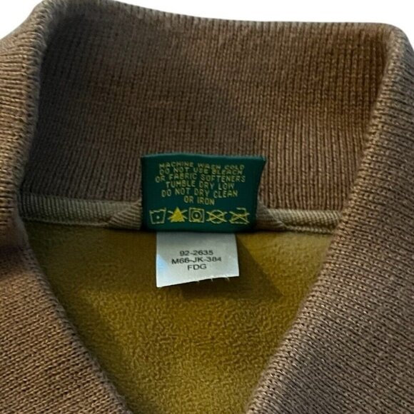 Cabela's Men's Pullover Heavyweight VTG Fleece‎ Jacket 1/4 Button Front SZ L - Picture 8 of 8